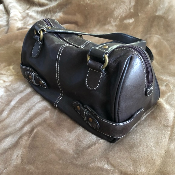 Chaps Handbags - Chaps brown leather bag